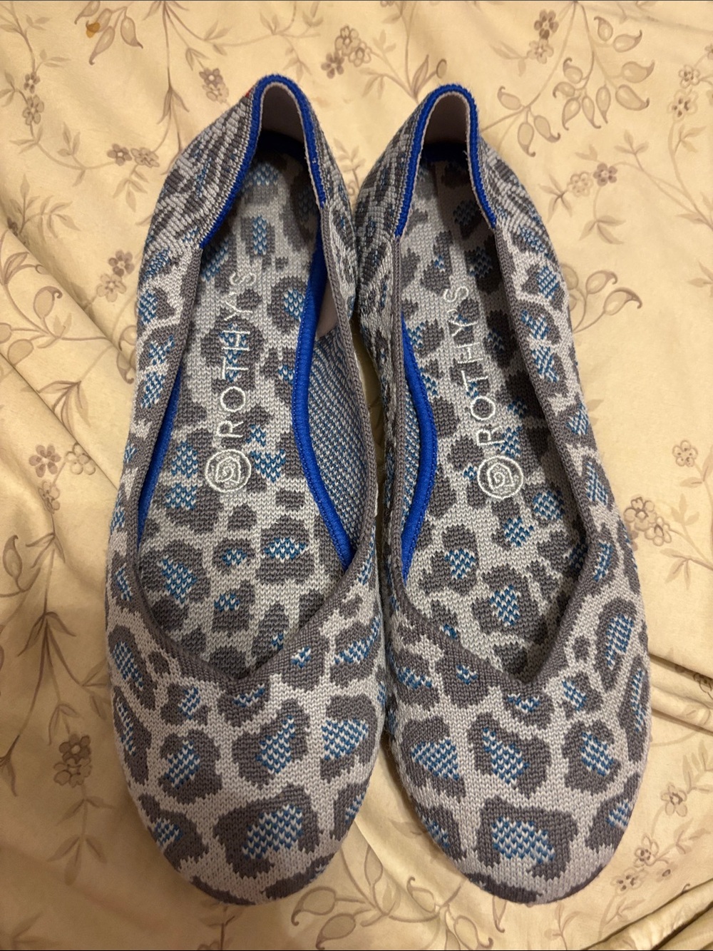 Rothy’s The Flat In Grey Leopard